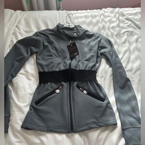Size ADULT XS gray and black jacket!